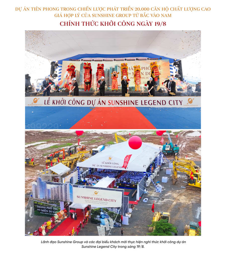 khởi công dự án chung cư sunshine legend city văn giang