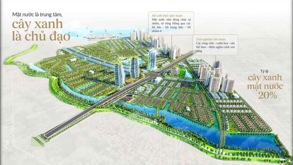 Toàn bộ dự án Alluvia City với mật độ xây dựng siêu thấp