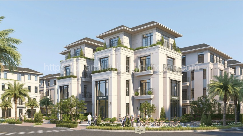Biệt thự đơn lập Alluvia City Văn Giang diện tích 200–400 m², phong cách kiến trúc hiện đại tối ưu không gian xanh