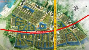 Hình ảnh khu biệt thự song lập Alluvia City Văn Giang sở hữu vị trí chiến lược phía Đông Nam Hà Nội, tiếp giáp Ecopark và Ocean Park, tiềm năng tăng giá mạnh trong tương lai.